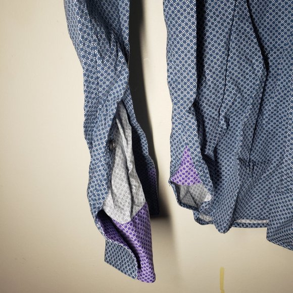 Ted Baker Endurance Button Down Pattern Shirt - Picture 7 of 15